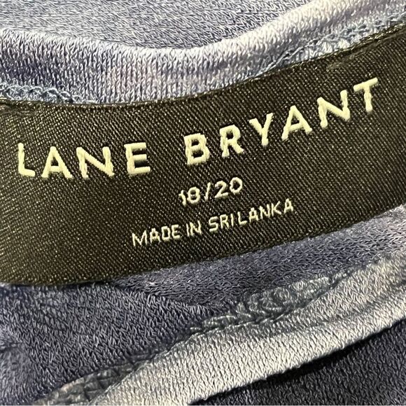 Lane Bryant short sleeve Tie-Dye fake Wrap plus size midi Dress size 18/20 - Picture 11 of 14